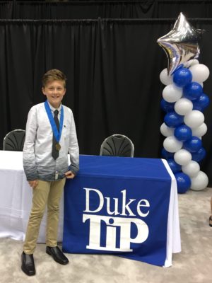 Carter at the Duke TIP Grand Ceremony Carter at the Duke TIP Grand Ceremony