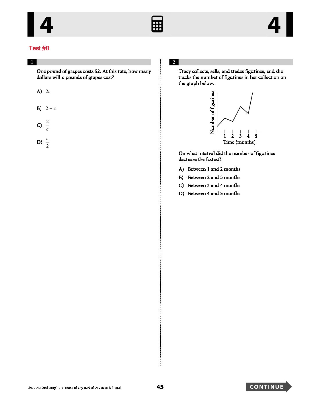 Sat Practice Test For 8th Graders