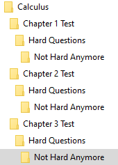 Organizing AP Calculus Multiple-Choice Questions